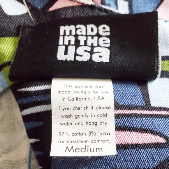 NOOWORKS Womens Skyway Print Cotton Stretch Dress M - Picture 7 of 13